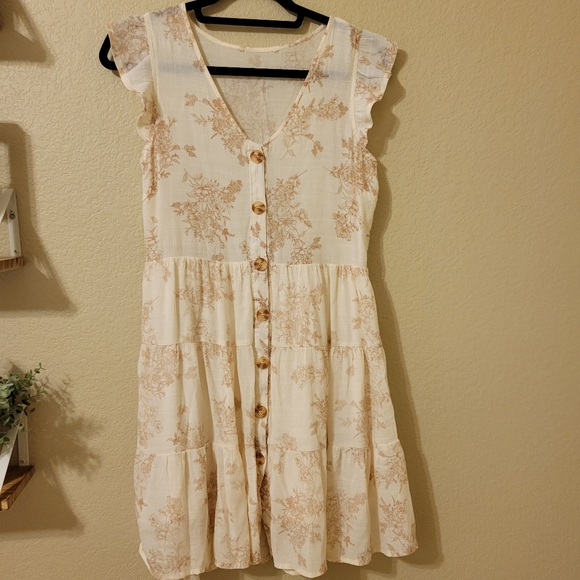 Cream summer dress - Picture 1 of 4